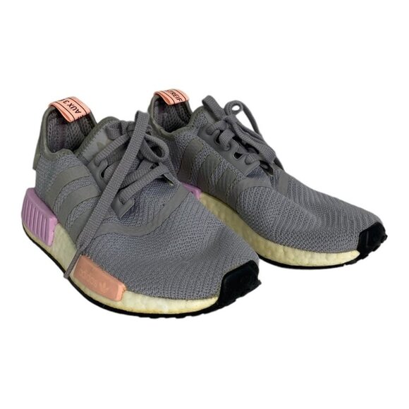 Adidas NMD R1 Running Shoes Grey Size 6 Sneakers Reflective Foam Cushion NEW - Picture 3 of 11